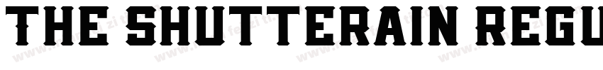 The Shutterain Regul字体转换